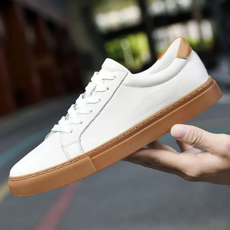 TrendySteps Herren Echtleder Freizeit-Sneaker