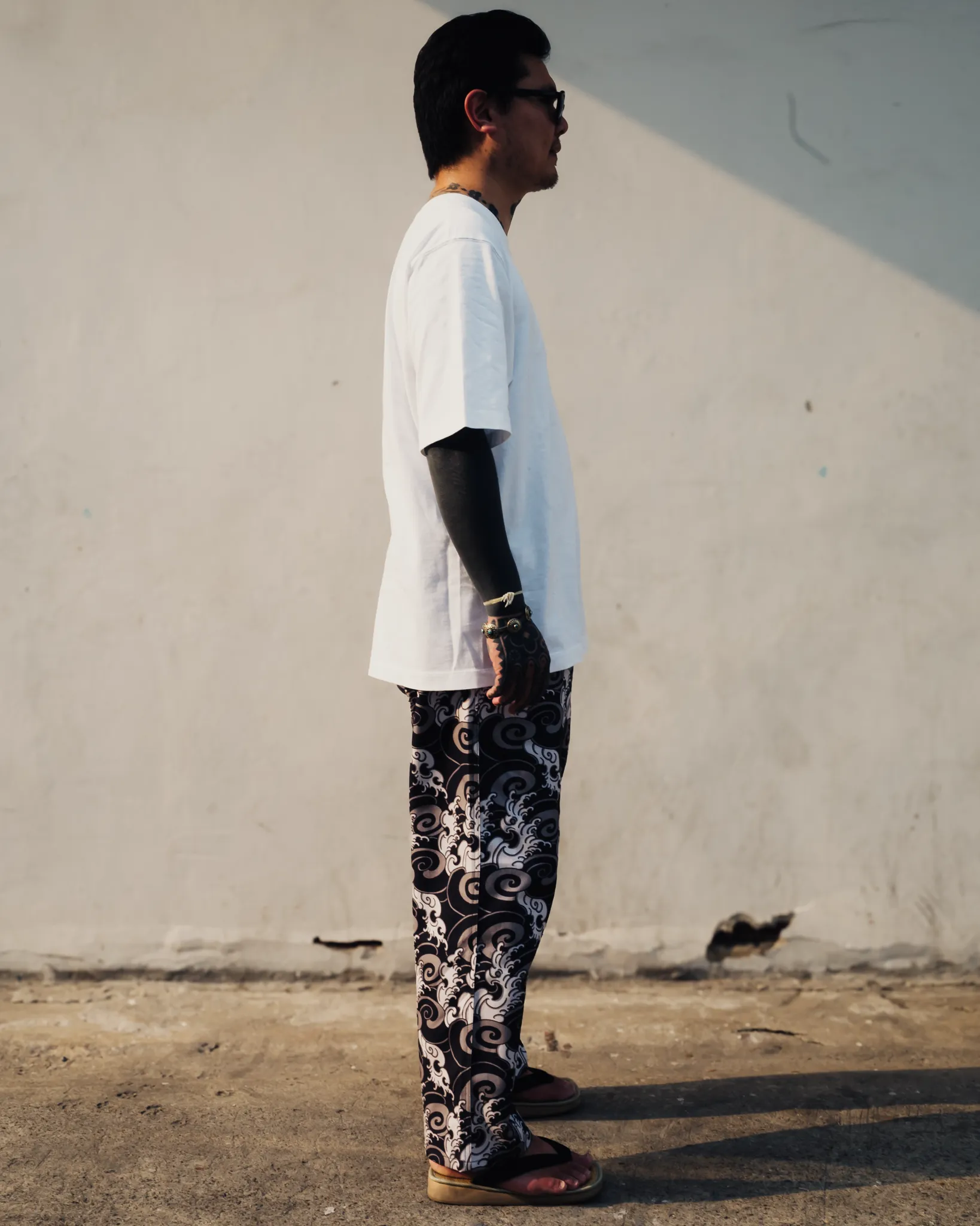 [UNISEX] GUY LE TATOOER X LOCO MOSQUITO WAVES DRAWSTRING TROUSERS