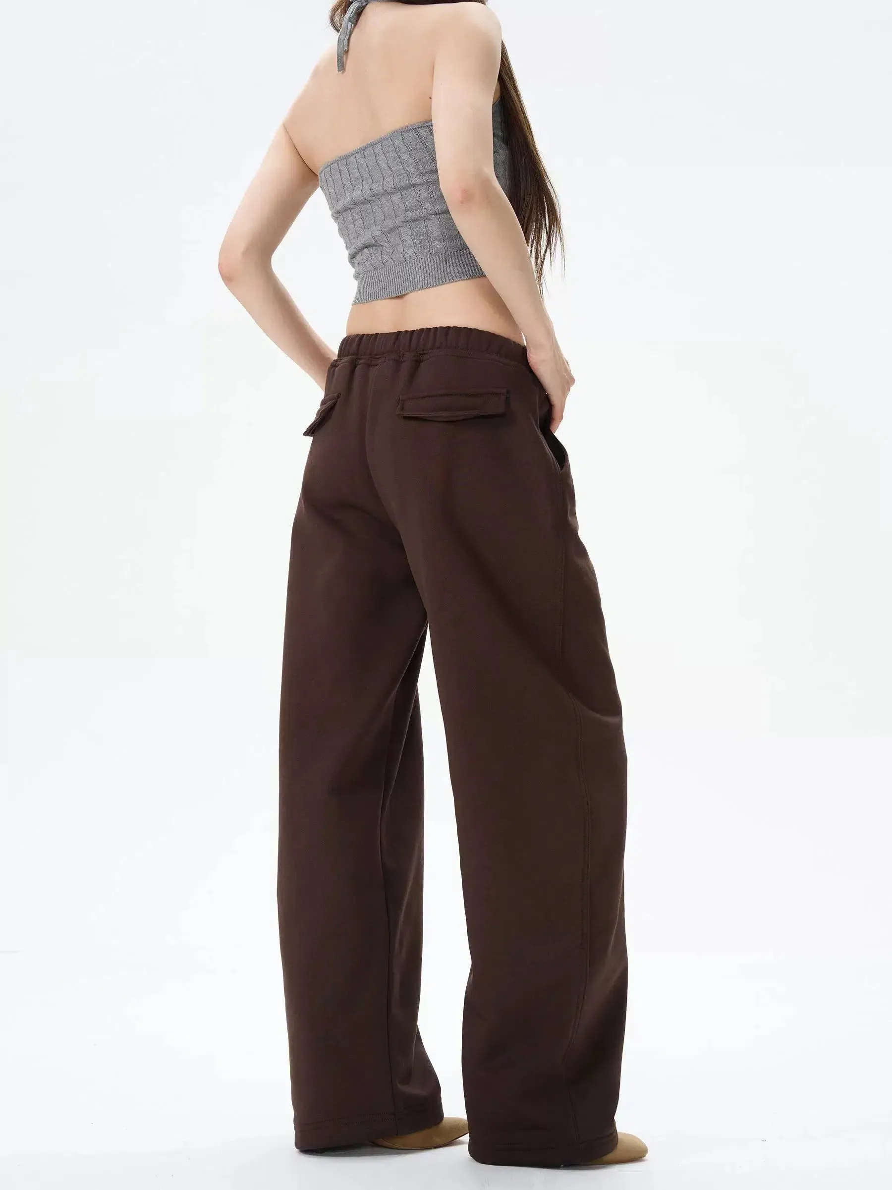 Velvet Drawstring Sweatpants