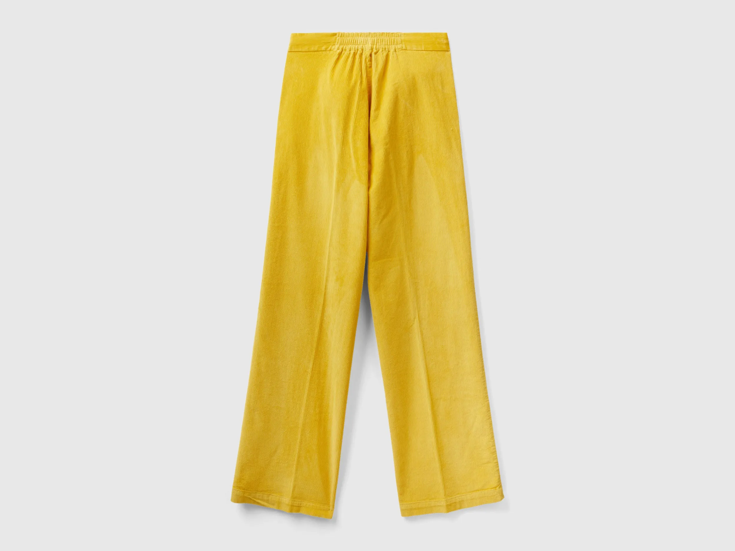 Velvet Fabric Yellow Pants