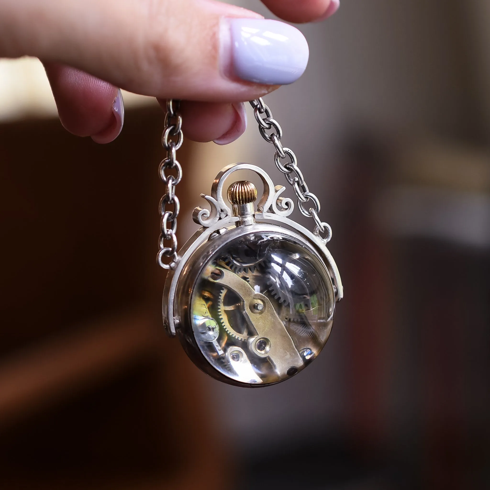 Victorian Pool Of Light Clock Pendant