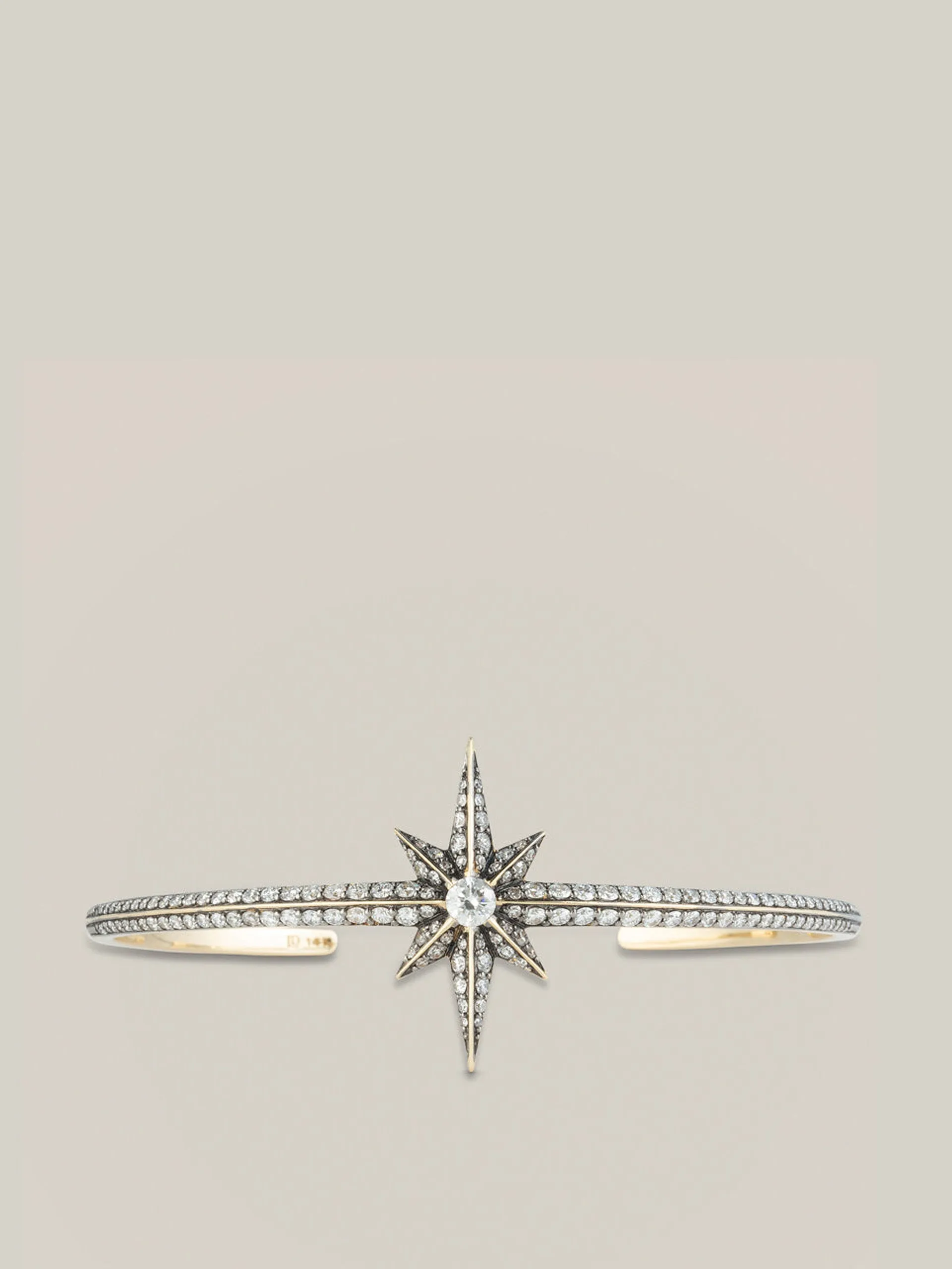 Victorian star diamond bangle