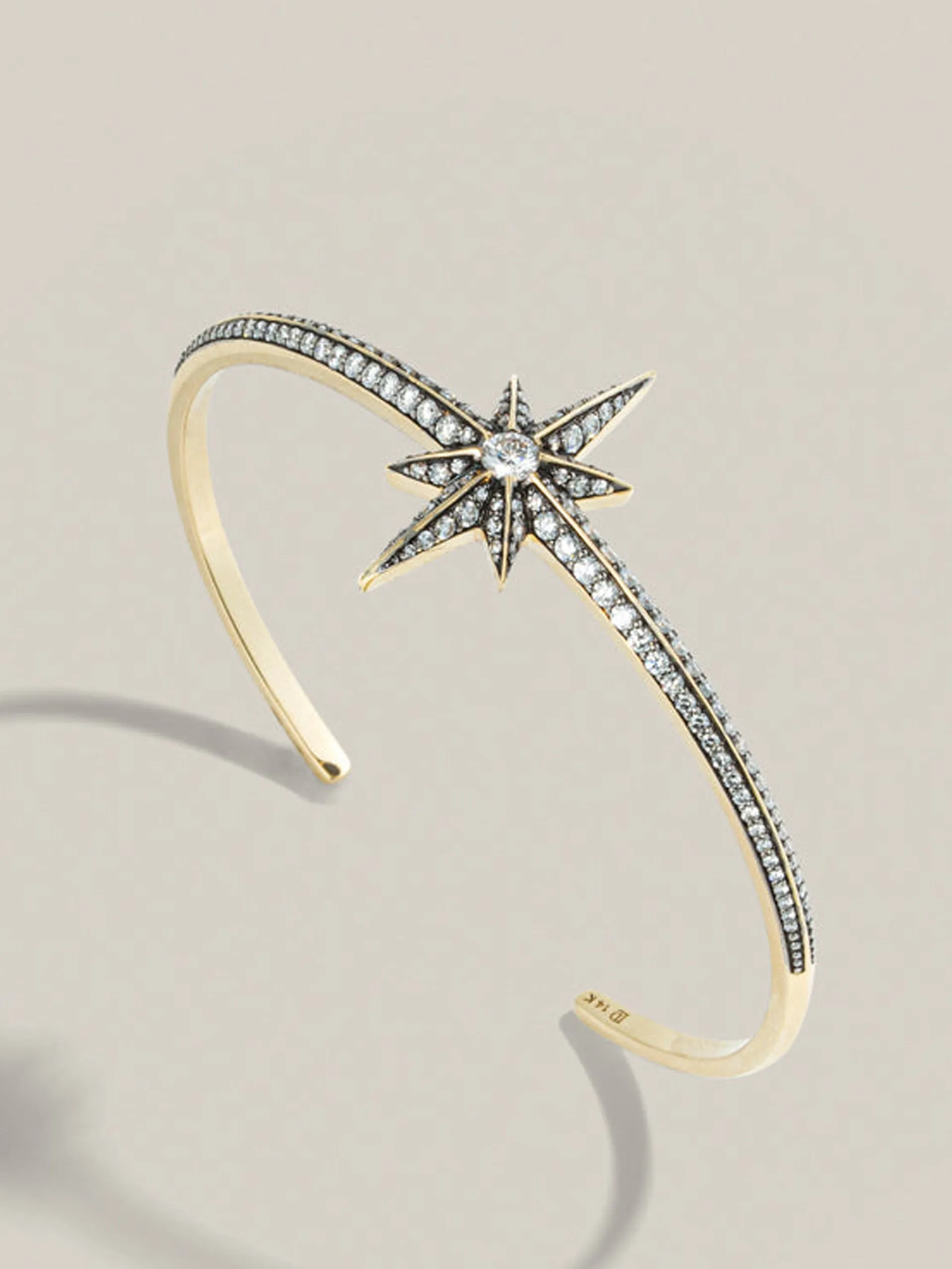 Victorian star diamond bangle