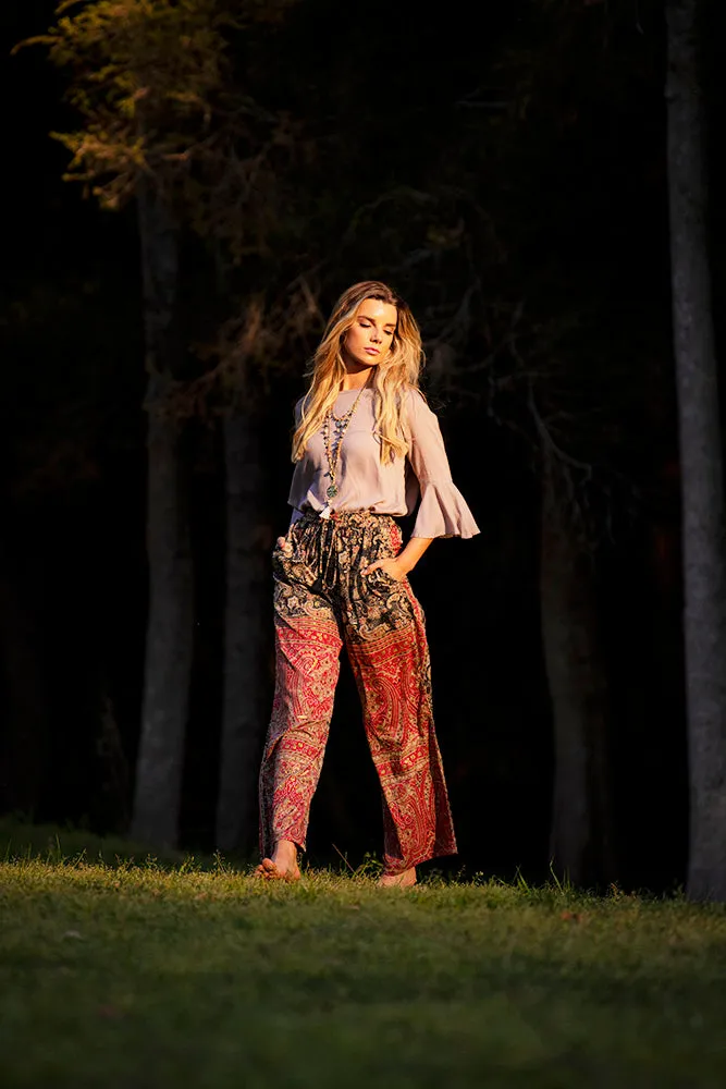 Vilma Pants - Ruby