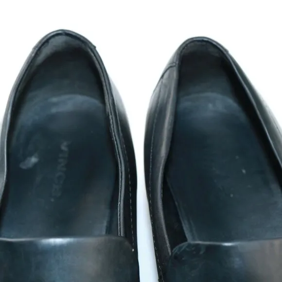 Vince Womens Zeta-B Slip On Shoe Size 9.5 Black Leather Platform Sneaker Loafer