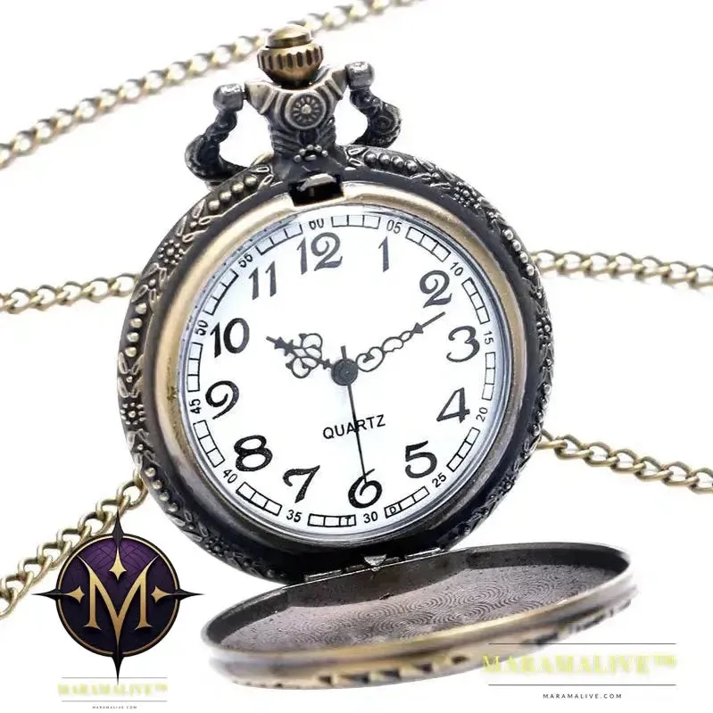 Vintage Retro Bronze Hollow Train Locomotive Steampunk Quartz Pocket Watch Women Men Necklace Pendant with Chain Birthday Gift