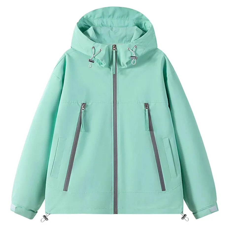 Waterproof Windbreaker Jacket Men Solid Color Cargo Jackets Coats Plus Size 9XL Spring Autumn Outerwear Male