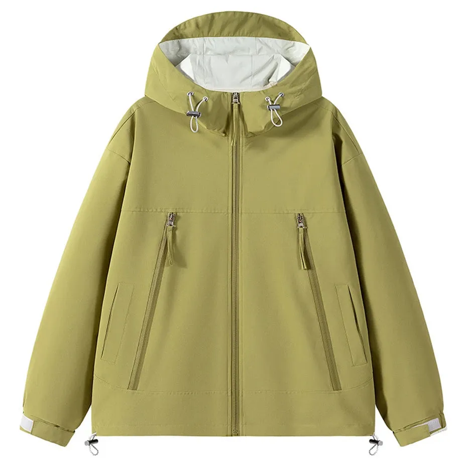 Waterproof Windbreaker Jacket Men Solid Color Cargo Jackets Coats Plus Size 9XL Spring Autumn Outerwear Male