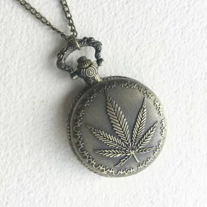 Weed Pocket Watch - Cannabis Gift