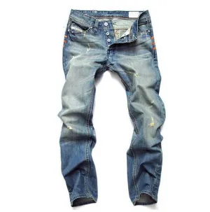 West Louis™ Famous Designer Cotton Jeans