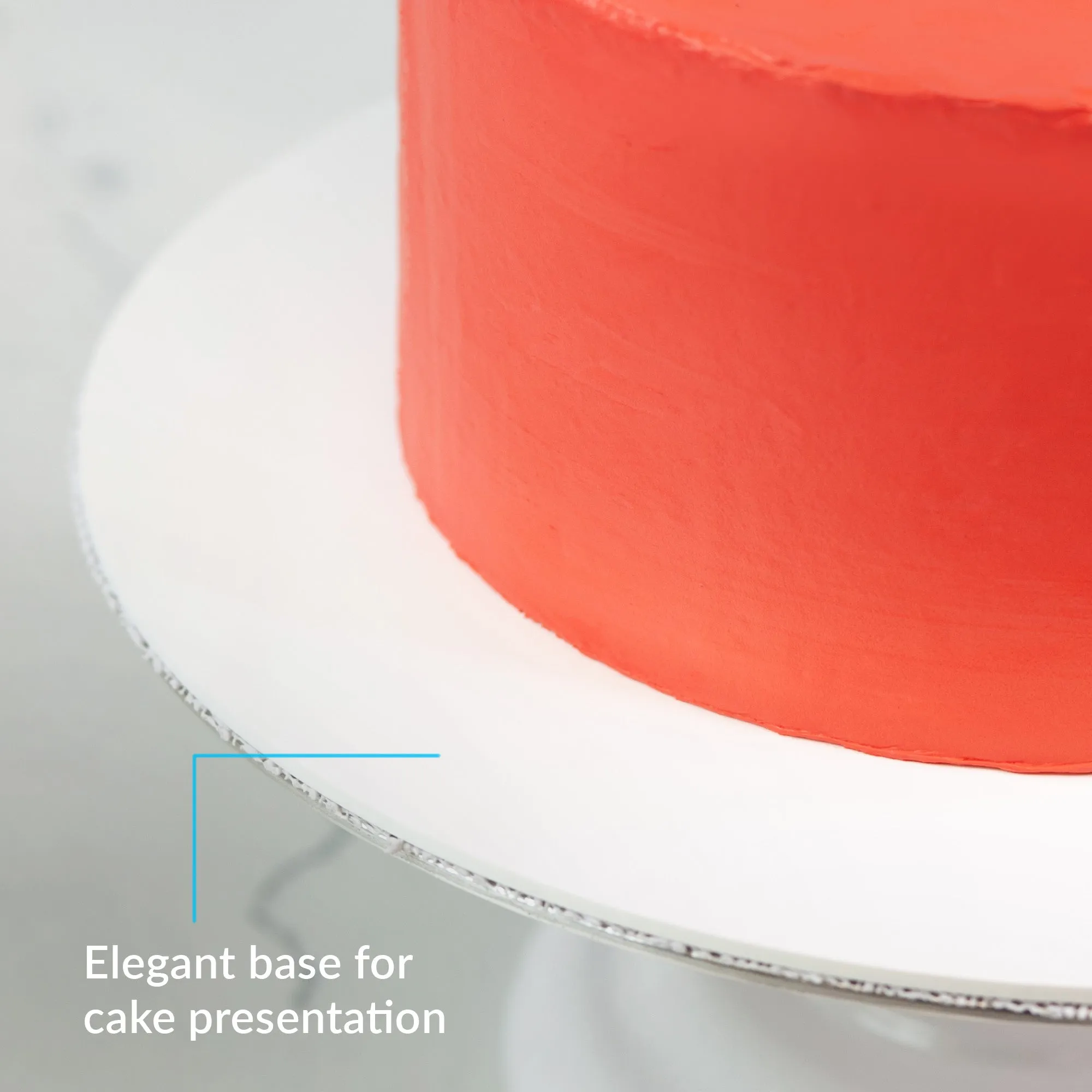 White Glossy Acrylic Round Disk Set of 2-1/8 or 0.12" thick for Cake Serving and Reusable Cake Board