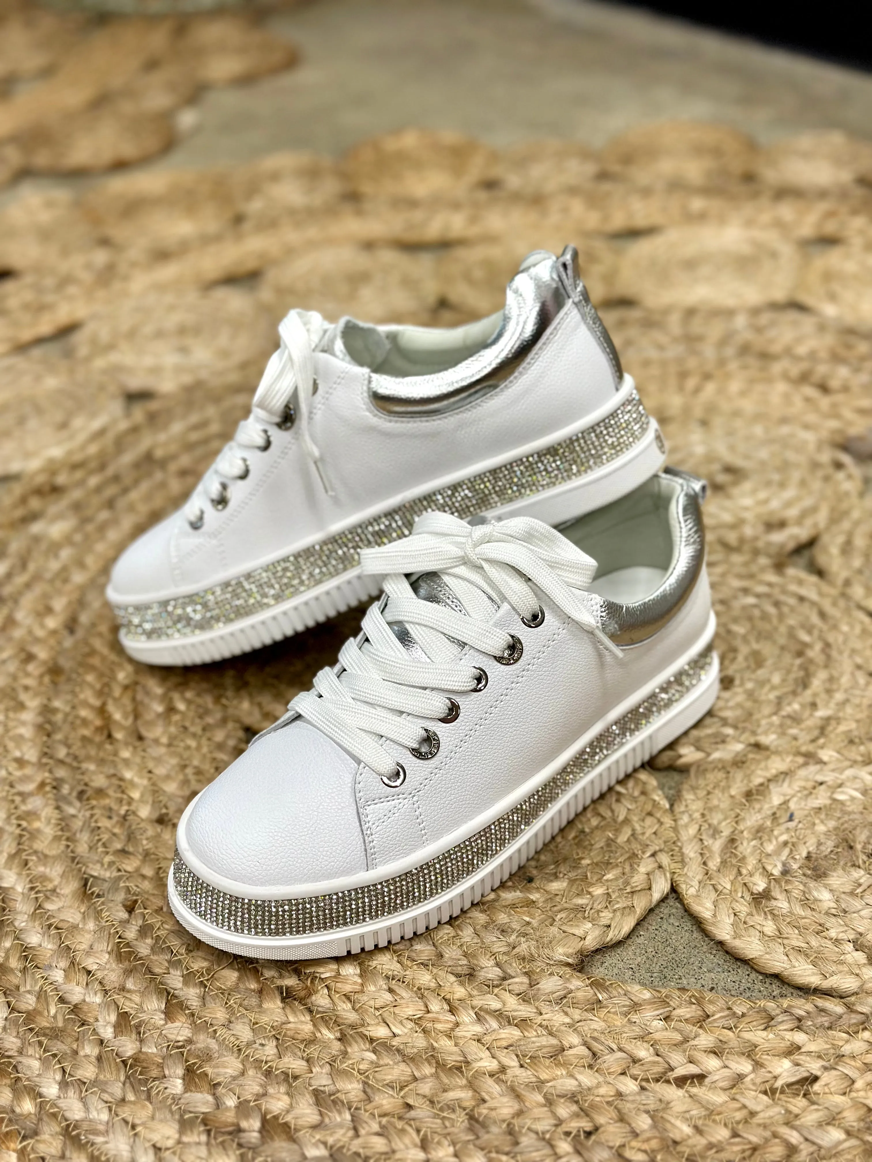 White Lux Sneaker Shoes Lavish