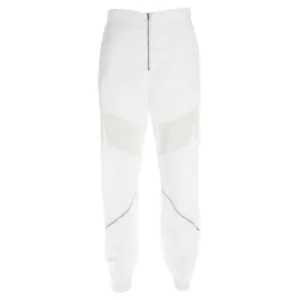 White Pants Elastic High Waist Trousers
