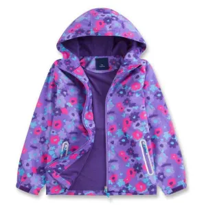 Windbreaker Polar Fleece Windproof Jacket - Purple, Pink