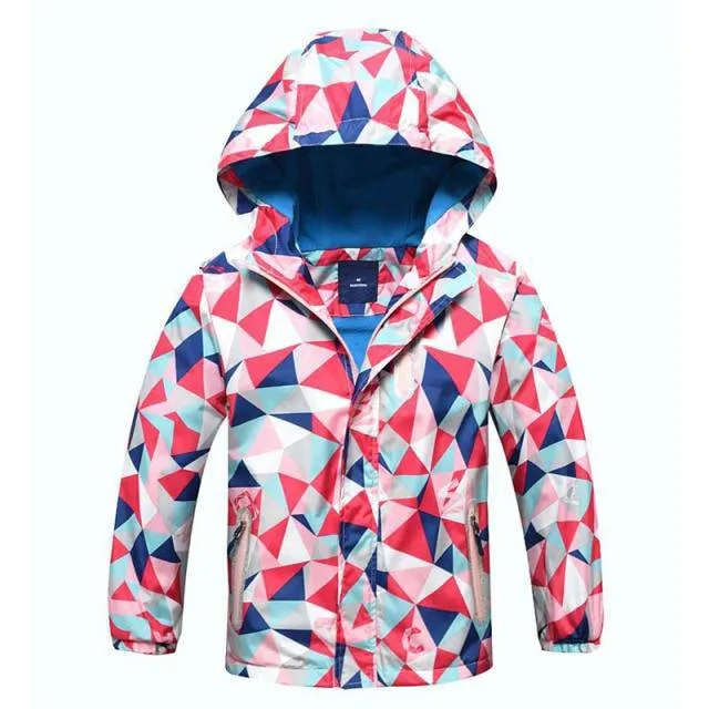 Windbreaker Polar Fleece Windproof Jacket - Purple, Pink