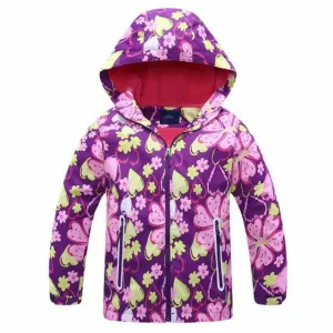 Windbreaker Polar Fleece Windproof Jacket - White, Purple Yellow, Red Pink