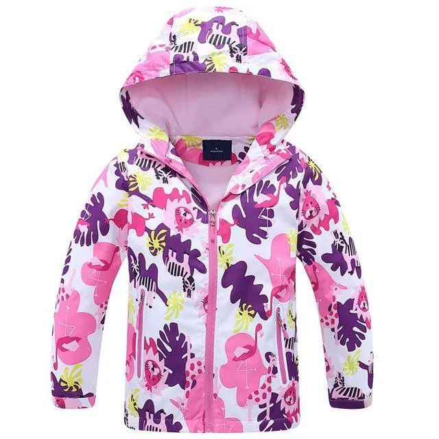 Windbreaker Polar Fleece Windproof Jacket - White, Purple Yellow, Red Pink