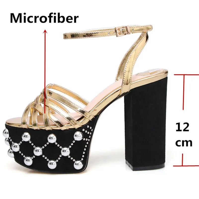 Women Sandals Thin Strap Buckle Super High Heels Party Night Club Shoes