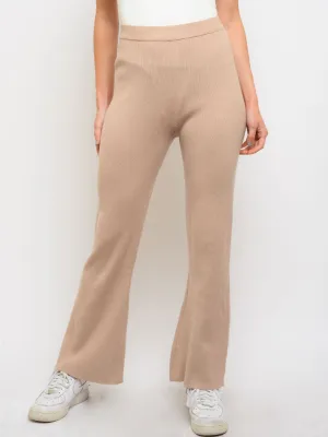 WOMEN'S ELASTIC WAIST FLARED PANTS