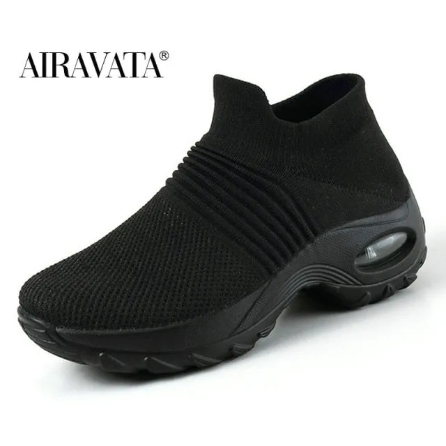 Women's Walking Shoes Slip on Sneaker Socks Lightweight Shoes