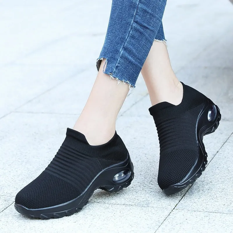 Women's Walking Shoes Slip on Sneaker Socks Lightweight Shoes