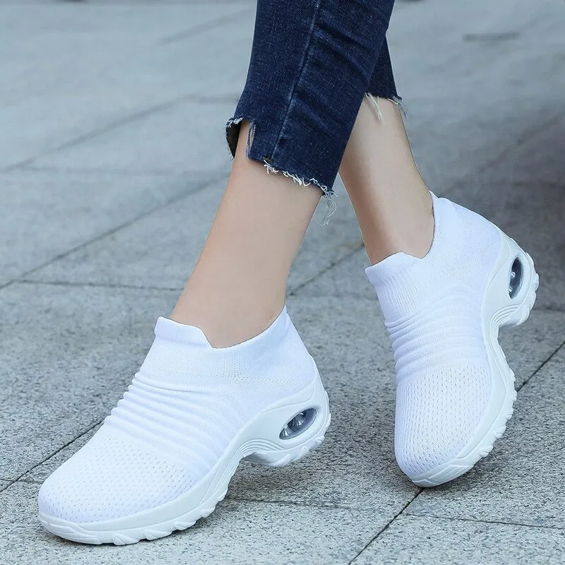 Women's Walking Shoes Slip on Sneaker Socks Lightweight Shoes