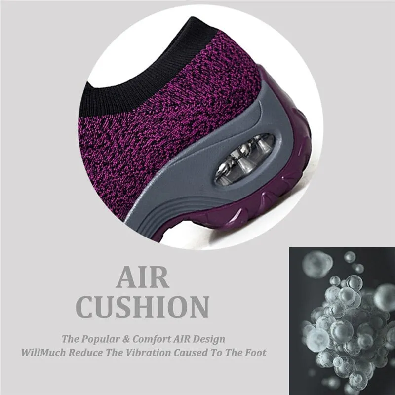 Women's Walking Shoes Slip on Sneaker Socks Lightweight Shoes
