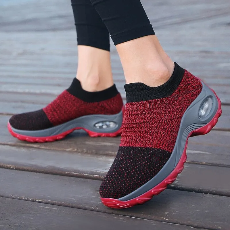 Women's Walking Shoes Slip on Sneaker Socks Lightweight Shoes