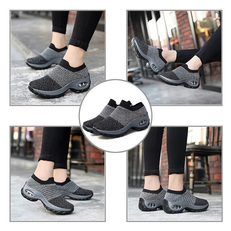Women's Walking Shoes Slip on Sneaker Socks Lightweight Shoes