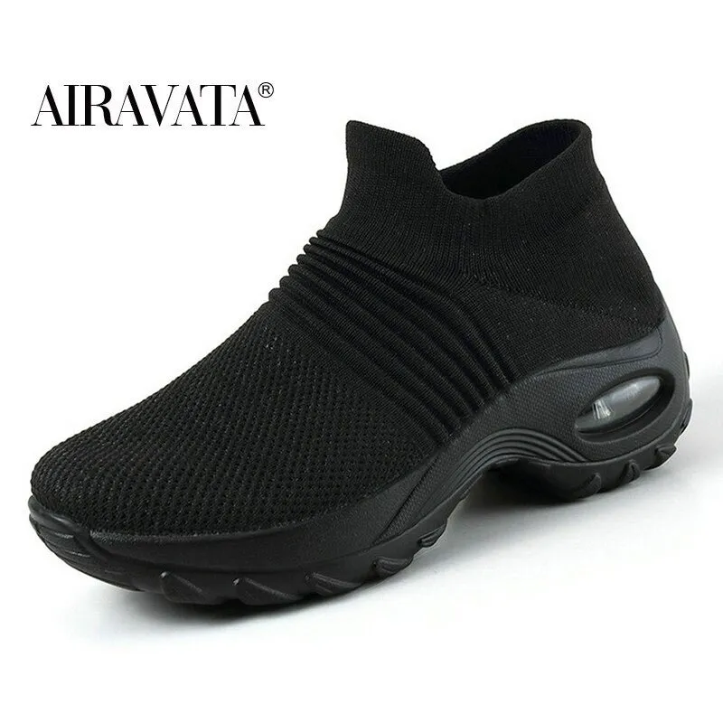 Women's Walking Shoes Slip on Sneaker Socks Lightweight Shoes