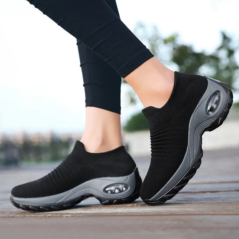 Women's Walking Shoes Slip on Sneaker Socks Lightweight Shoes