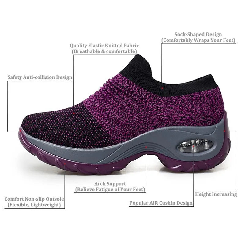 Women's Walking Shoes Slip on Sneaker Socks Lightweight Shoes
