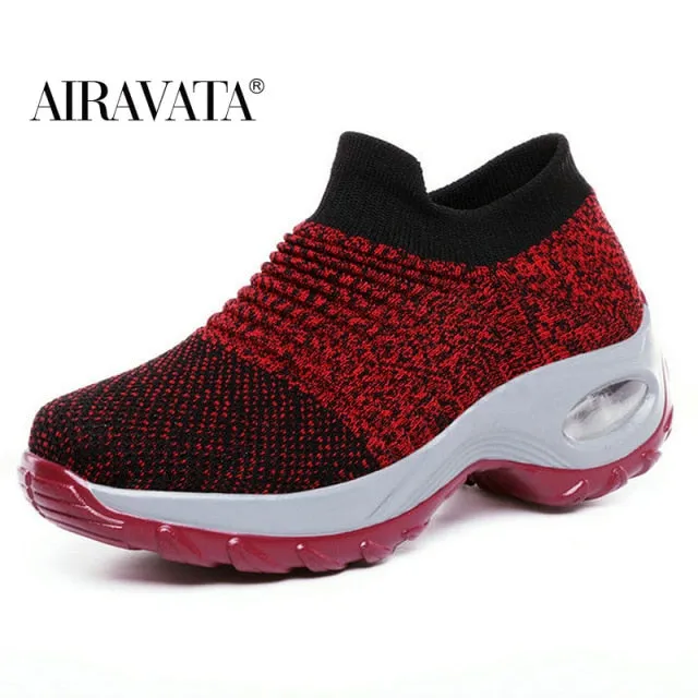 Women's Walking Shoes Slip on Sneaker Socks Lightweight Shoes