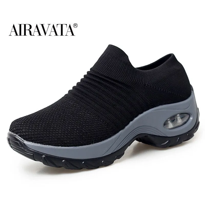 Women's Walking Shoes Slip on Sneaker Socks Lightweight Shoes