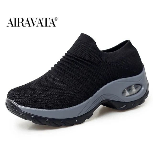 Women's Walking Shoes Slip on Sneaker Socks Lightweight Shoes