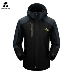 Work Camping Hiking Jacket Men 2024 Autumn Outdoor Sports Coats Climbing Trekking Windbreaker Travel Waterproof Jackets Black