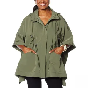 WynneLayers Women's Spring Poncho Jacket With Hood