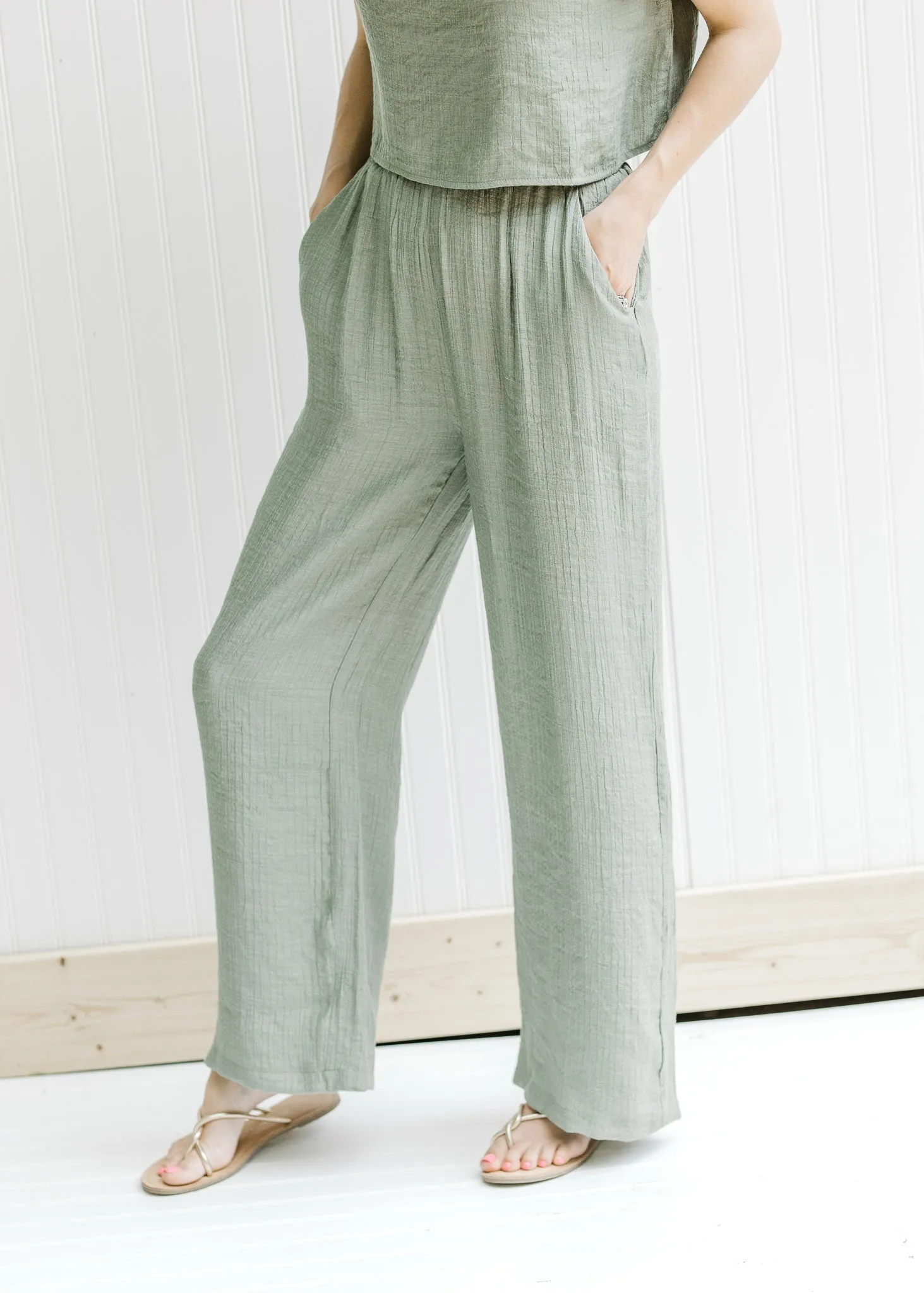 X Olive Green Pant Set