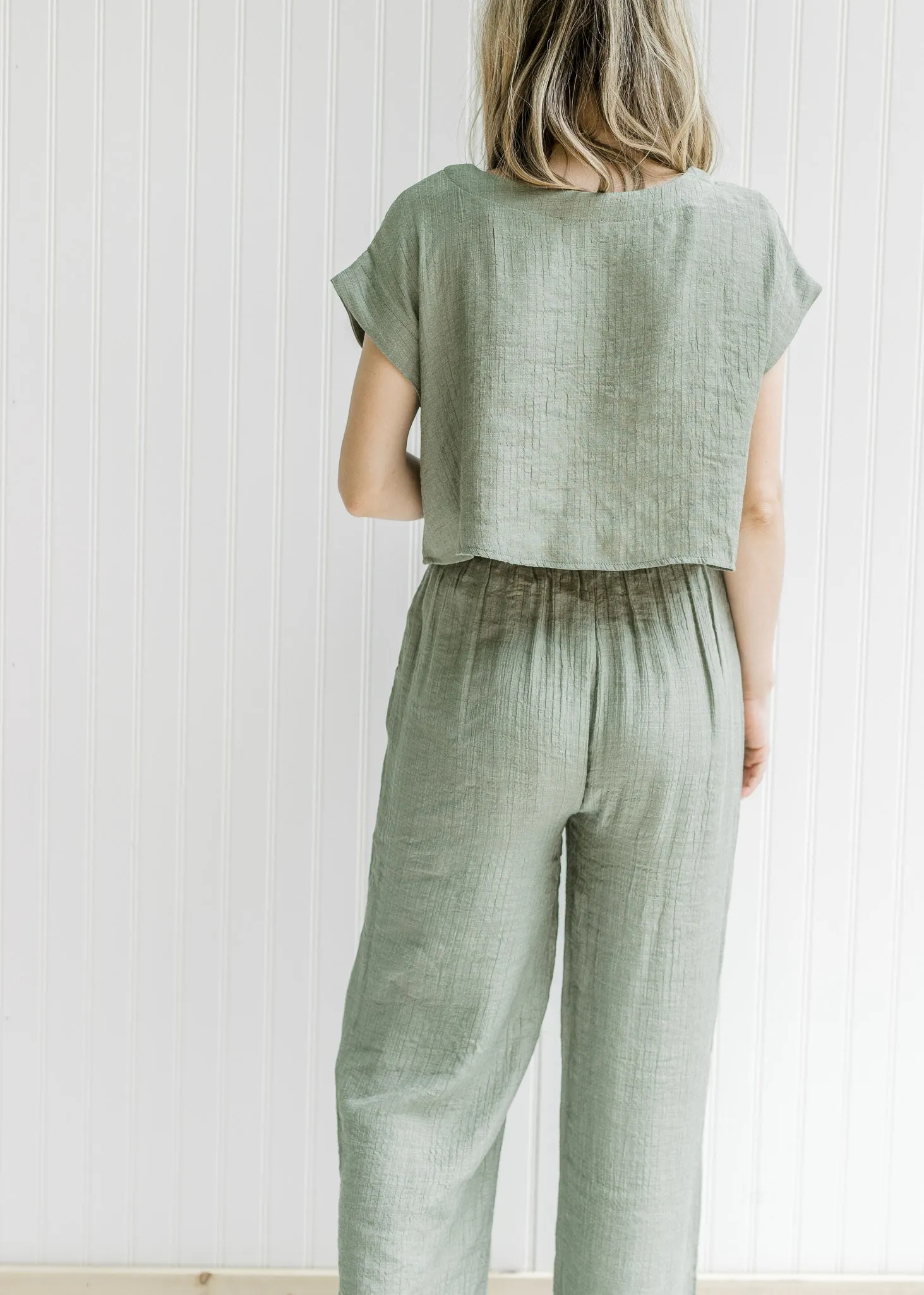 X Olive Green Pant Set
