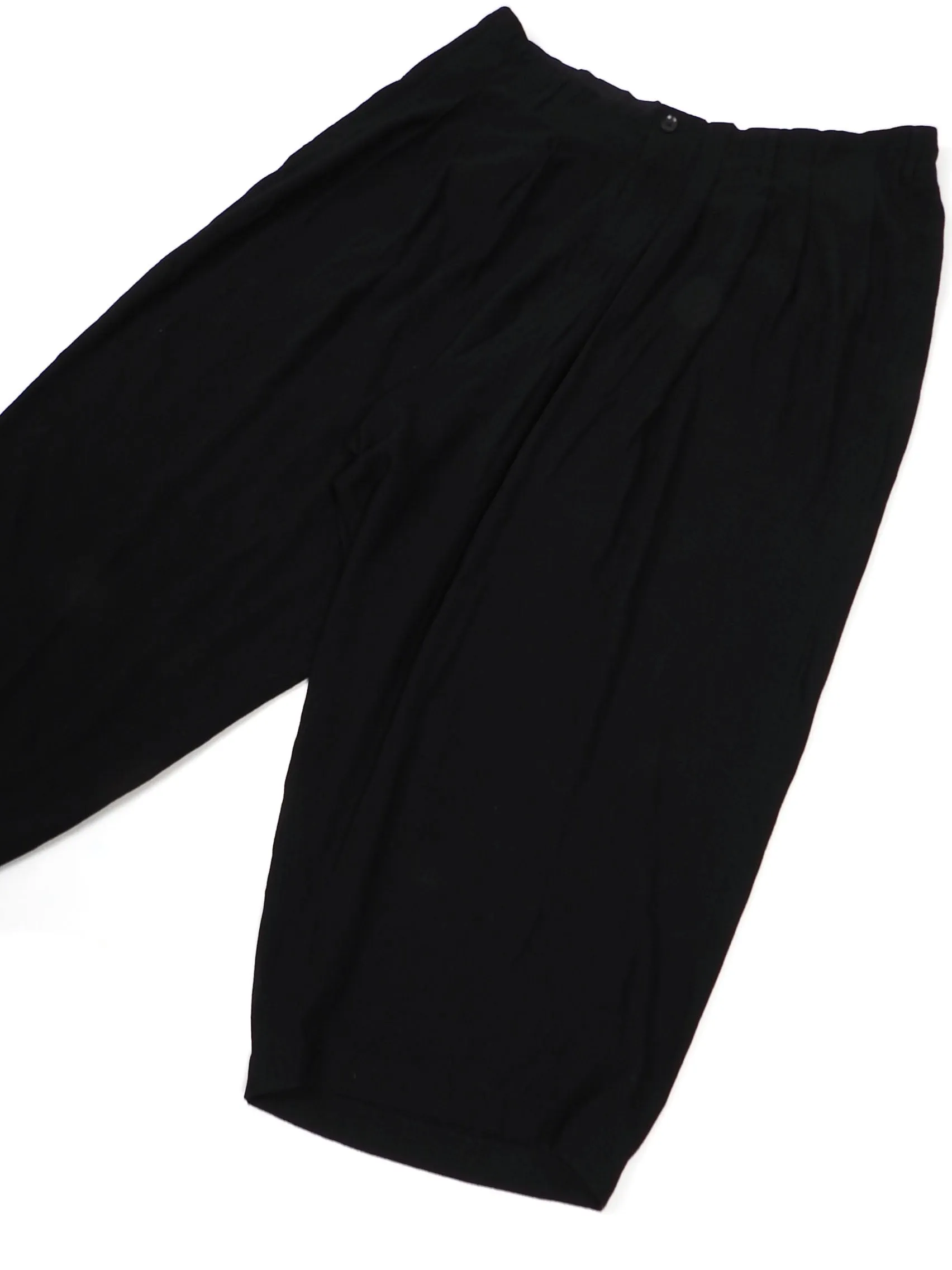 Yohji Yamamoto Black Oversized Drawstring Pants Size 3